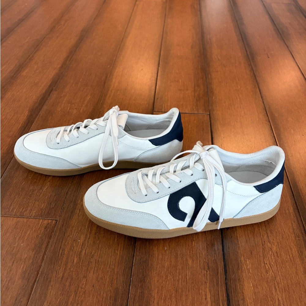 Men’s Beckett Simonon White and Navy Sneakers -Size 9 - Picture 3 of 9